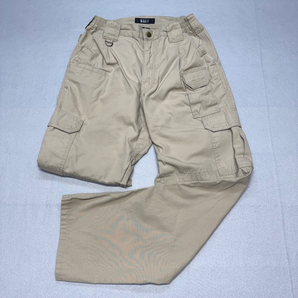 5.11 Tactical Series Taclite Cargo Pants Mens 30x32 Khaki Tan Ripstop